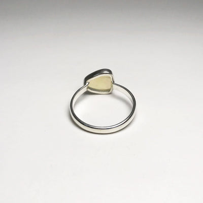 Faceted Ethiopian Fire Opal Ring