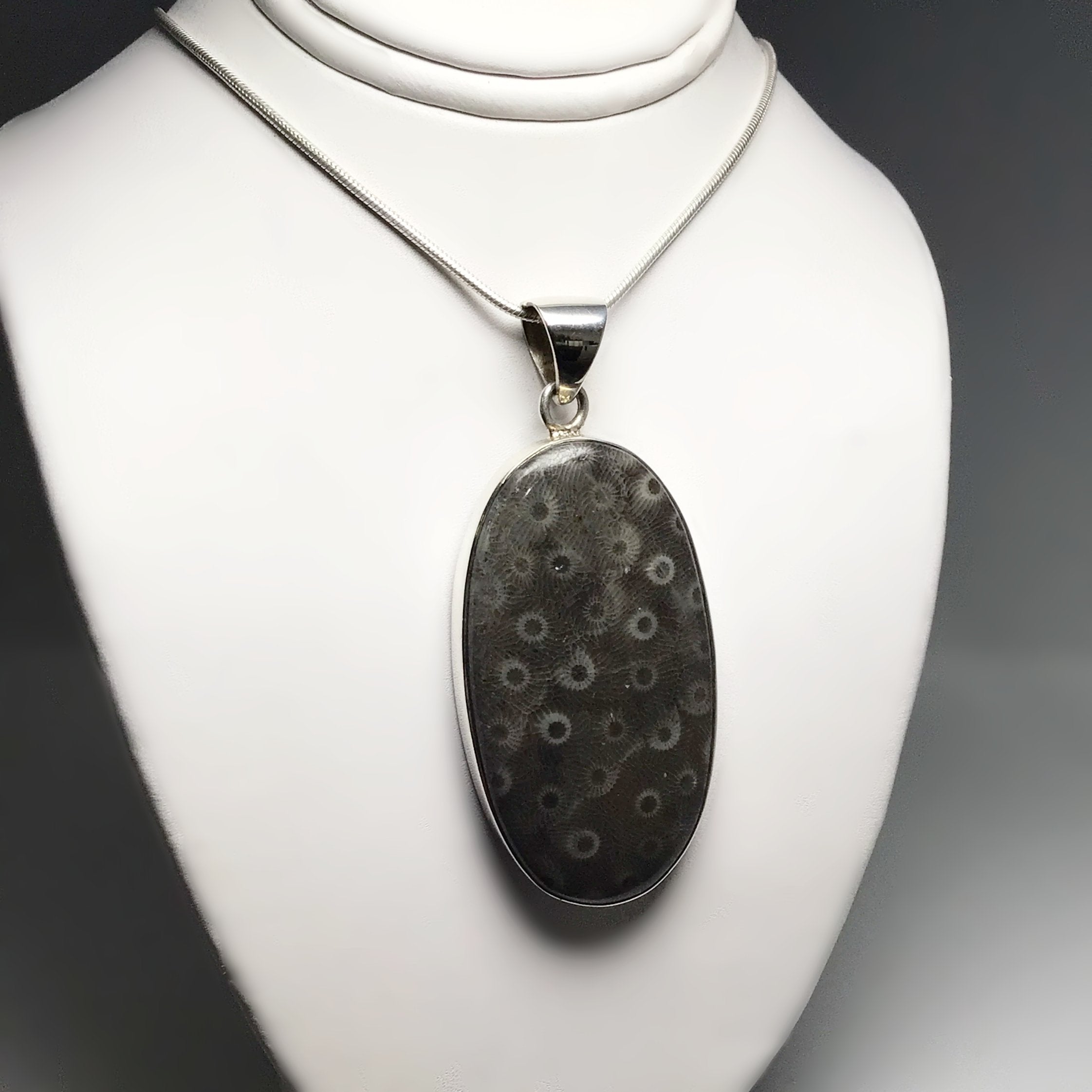Fossilized Coral Pendant - Rocks and Gems Canada