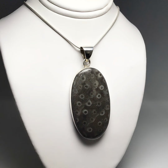 Fossilized Coral Pendant - Rocks and Gems Canada