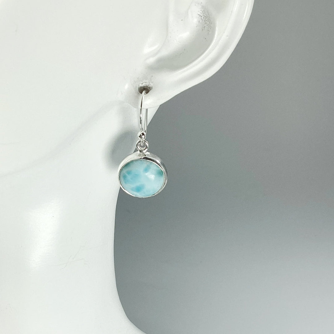 Larimar Dangle Earrings - Rocks and Gems Canada