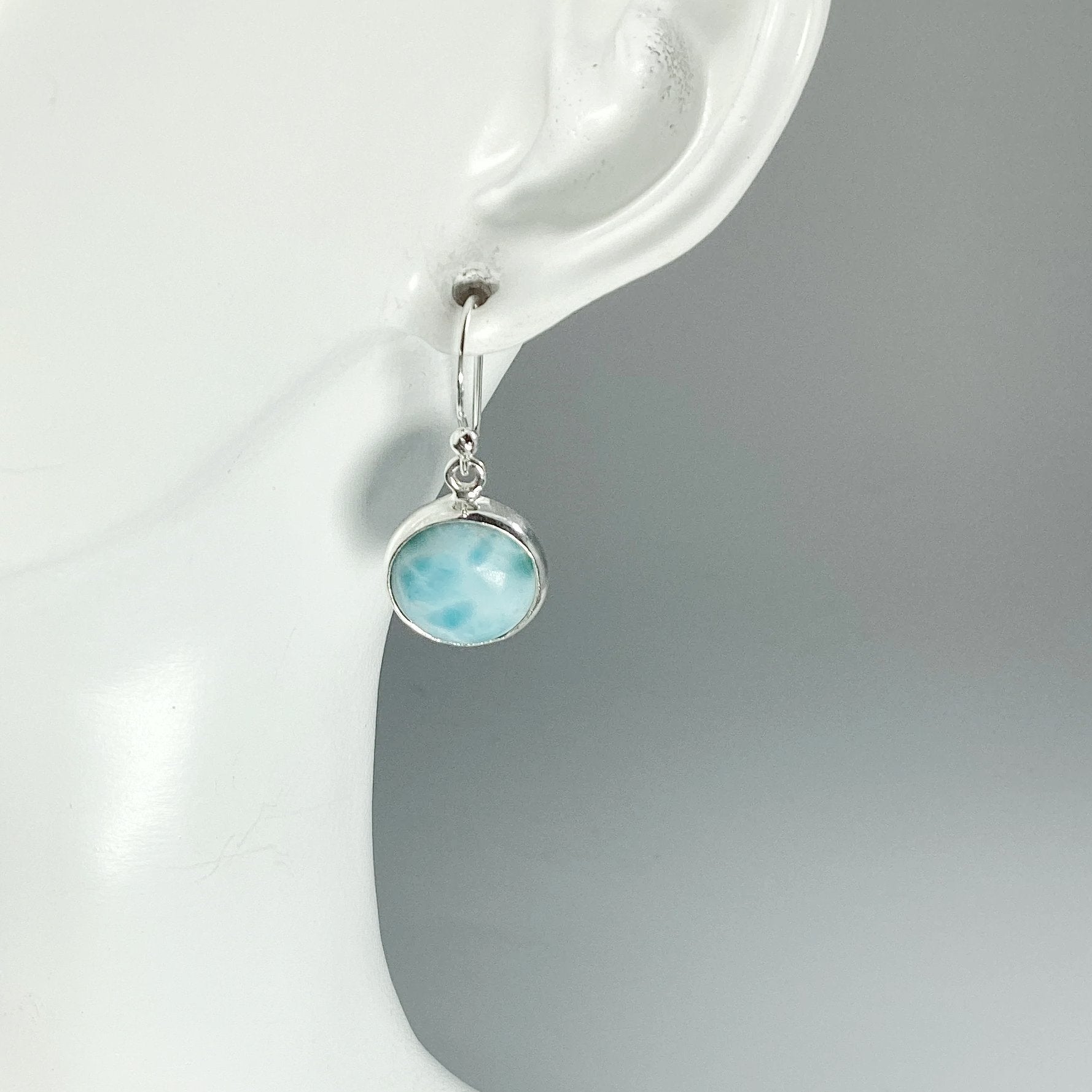 Larimar Dangle Earrings - Rocks and Gems Canada