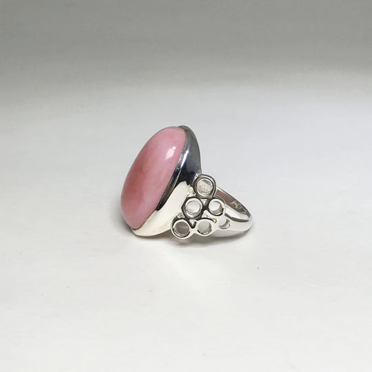 Pink Peruvian Opal Ring - Rocks and Gems Canada