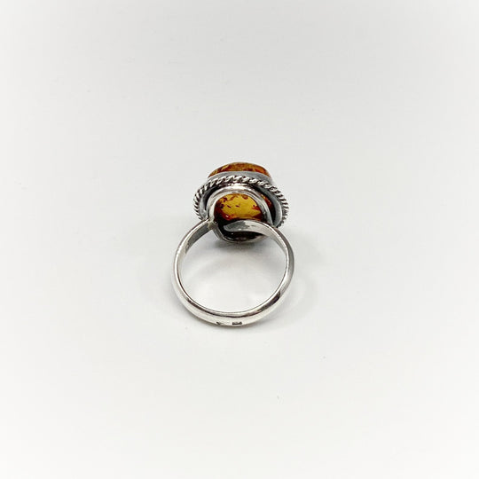 Cognac Amber Ring - Rocks and Gems Canada