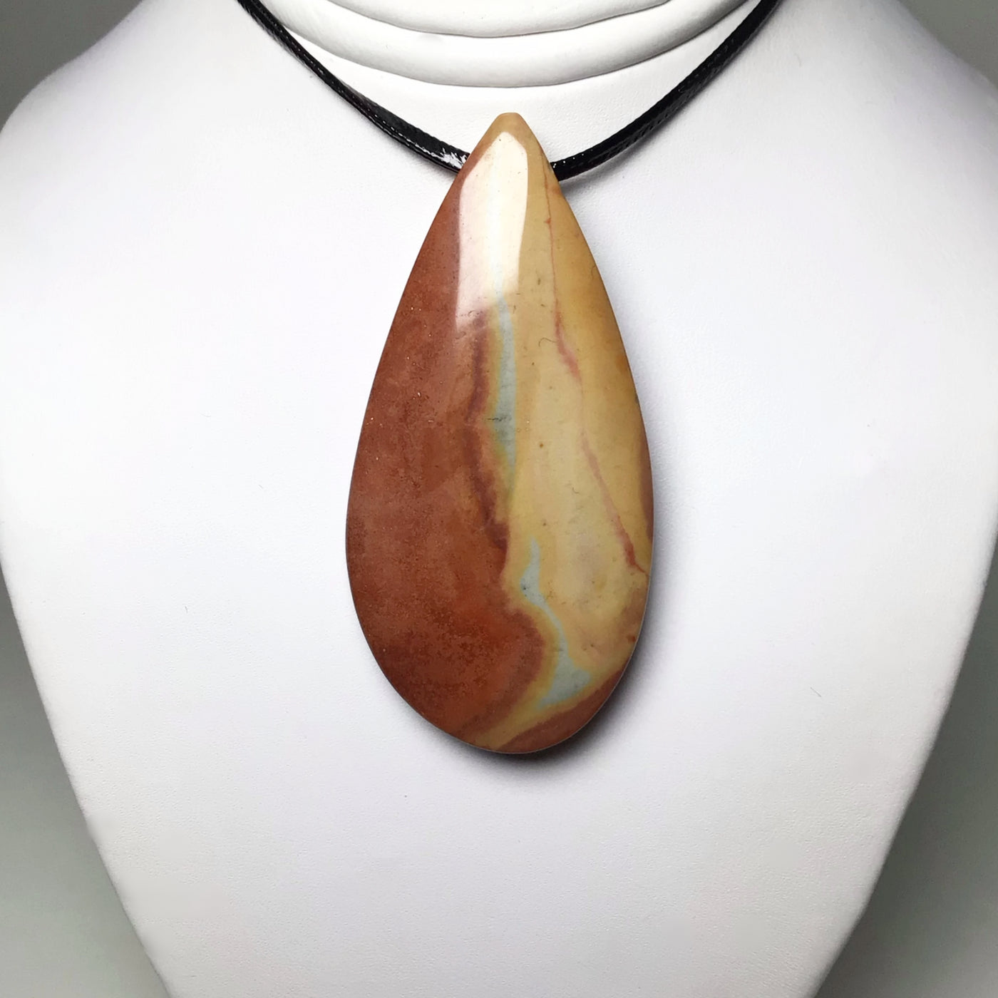 Polychrome Scenic Jasper Drilled Pendant