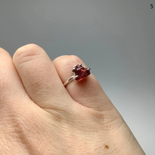 Raw Garnet Ring - Rocks and Gems Canada