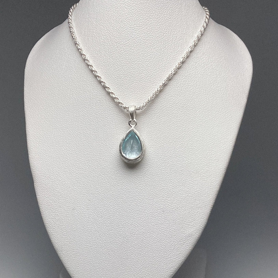 Blue Topaz Pendant - Rocks and Gems Canada