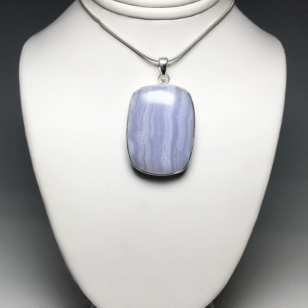 Blue Lace Agate Pendant - Rocks and Gems Canada