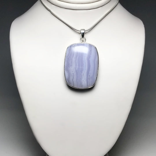 Blue Lace Agate Pendant - Rocks and Gems Canada