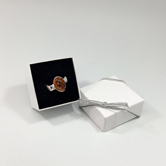 Cognac Amber Ring - Rocks and Gems Canada