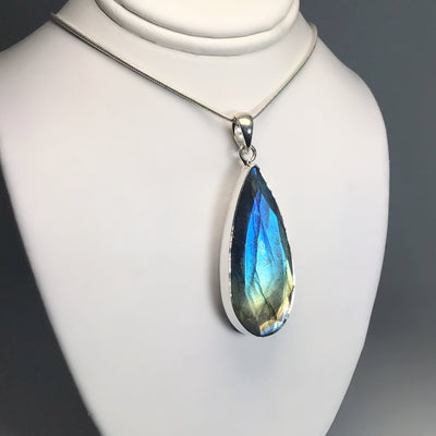 Faceted Labradorite Pendant