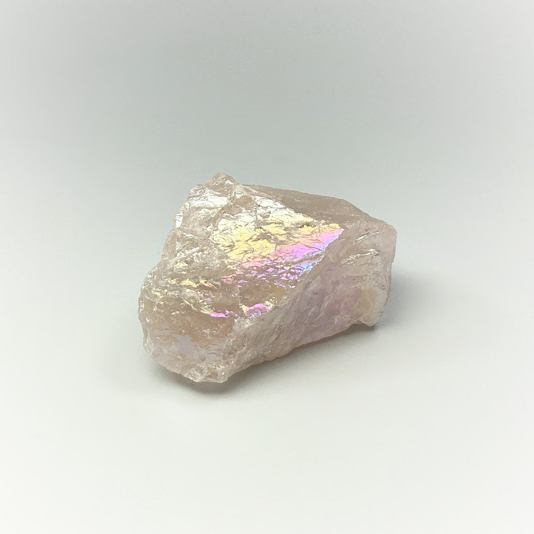 Opalescent Rose Quartz Rough Chunk - Rocks and Gems Canada