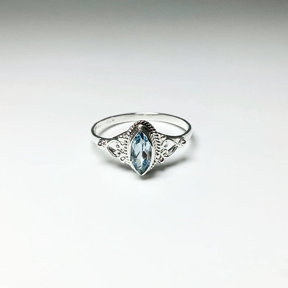 Blue Topaz Ring - Rocks and Gems Canada