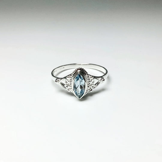 Blue Topaz Ring - Rocks and Gems Canada