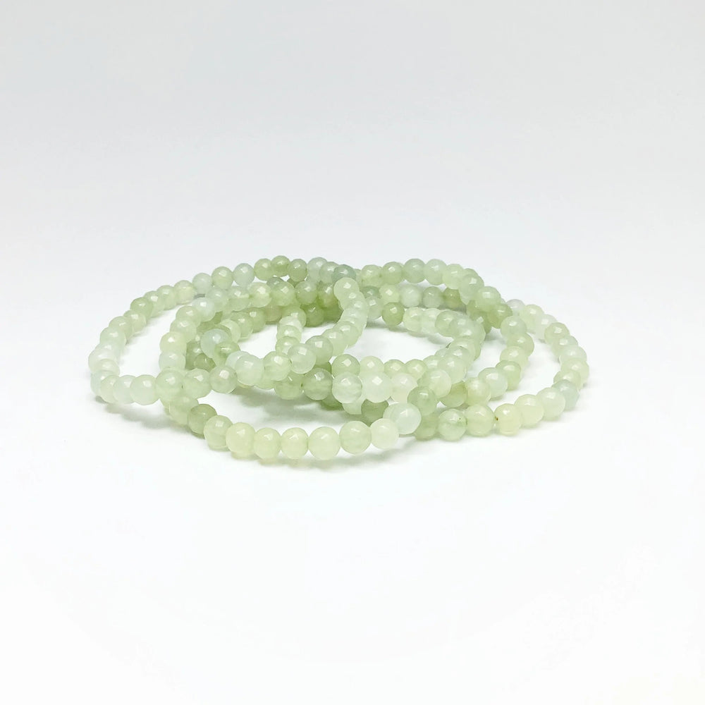 New Jade Faceted Beaded Bracelet - Rocks and Gems Canada