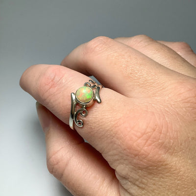 Ethiopian Fire Opal Ring