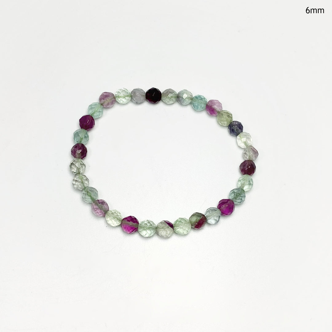 Fluorite Faceted Beaded Bracelet - Rocks and Gems Canada