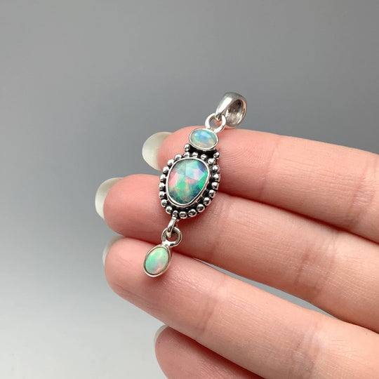 Fire Opal Pendant - Rocks and Gems Canada