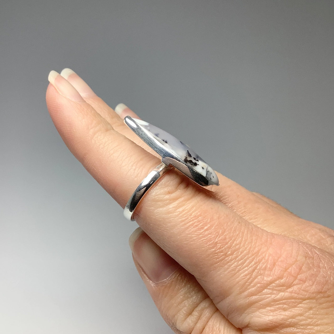 Dendritic Opal Ring