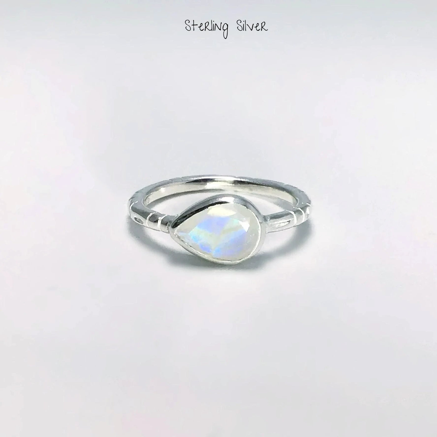 Rainbow Moonstone Ring