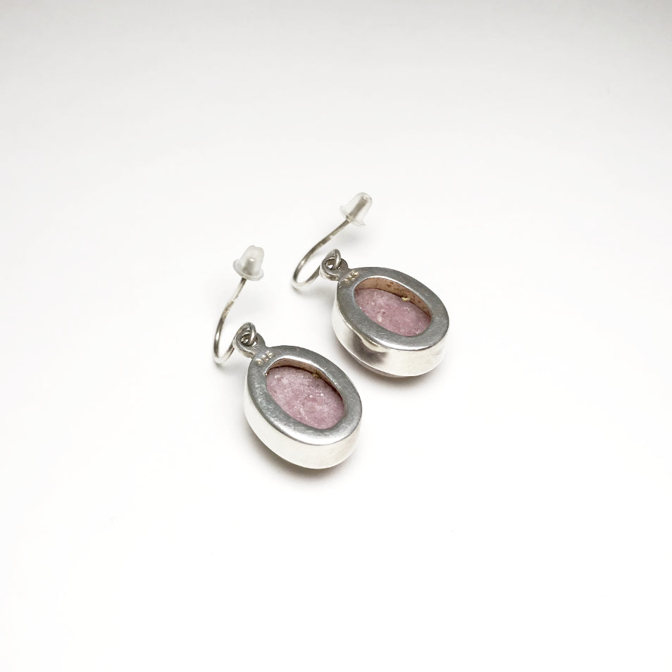 Rhodonite Dangle Earrings - Rocks and Gems Canada