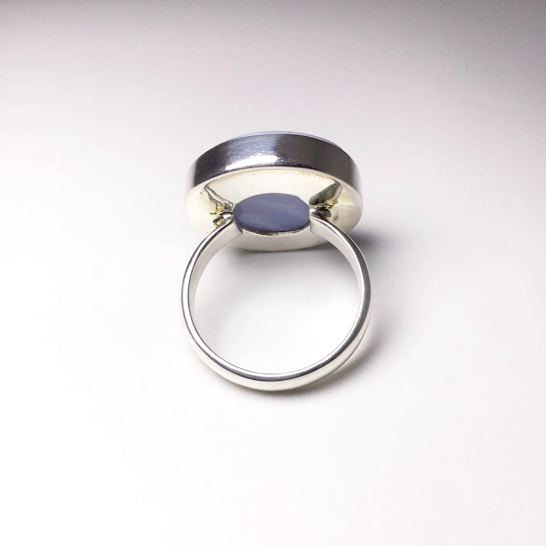 Blue Lace Agate Ring - Rocks and Gems Canada