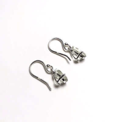 Green Amethyst Dangle Earrings