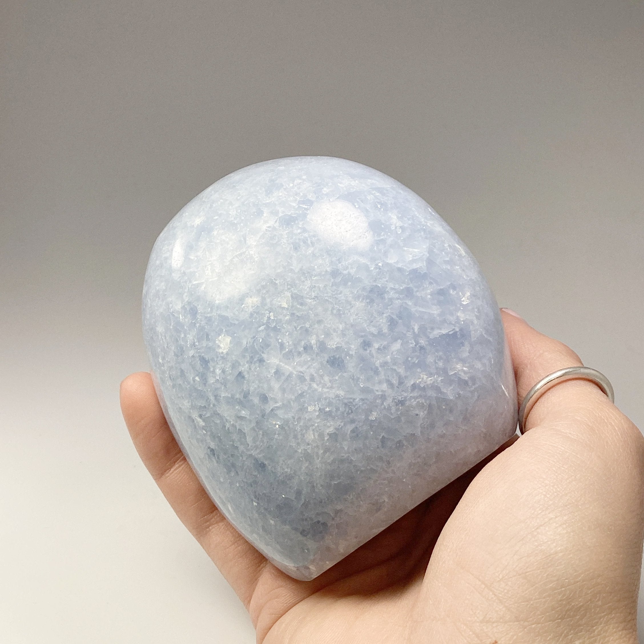 Blue Calcite Stand Up - Rocks and Gems Canada