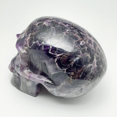 Large Chevron Amethyst Crystal Skull