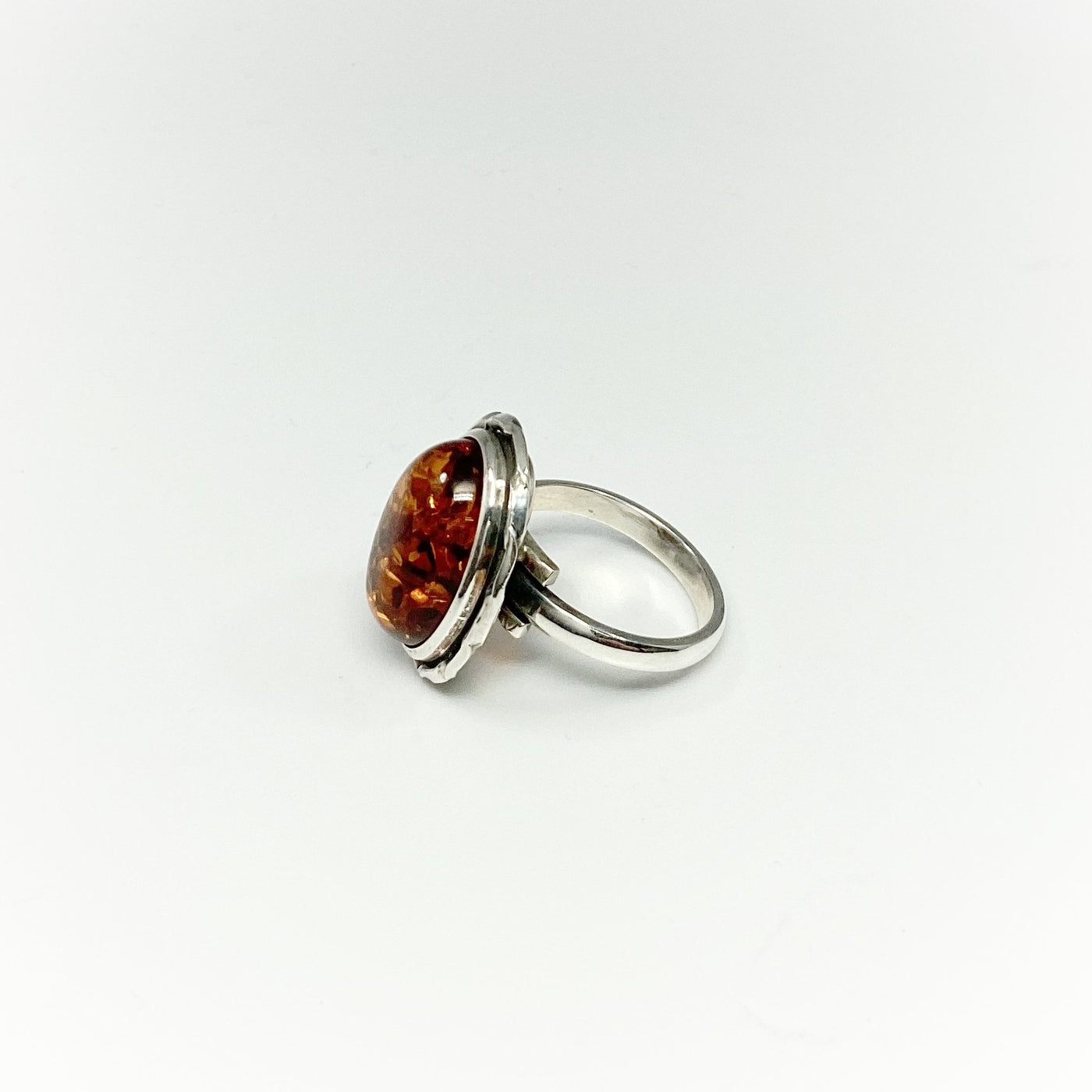 Cognac Amber Ring