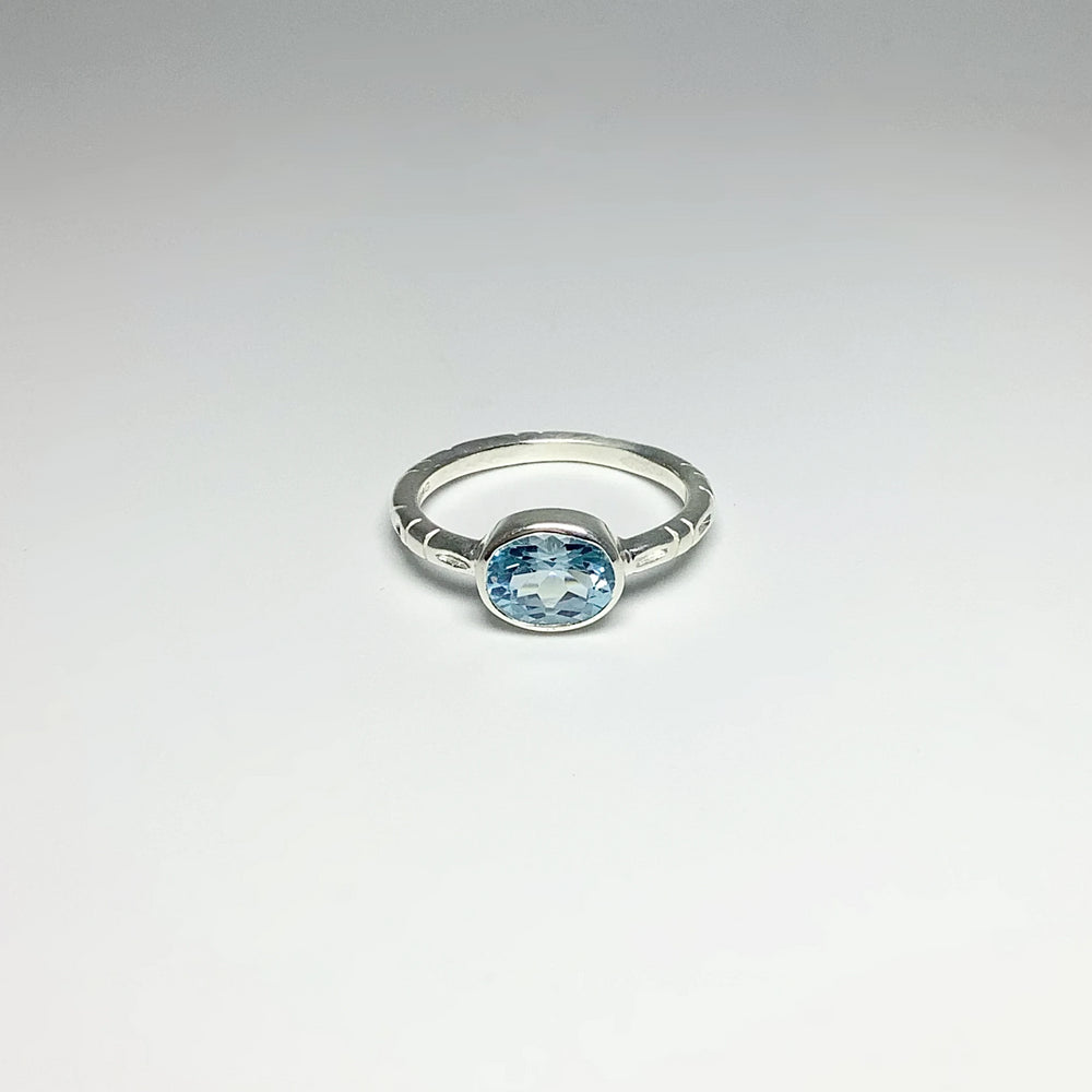 Blue Topaz Ring - Rocks and Gems Canada