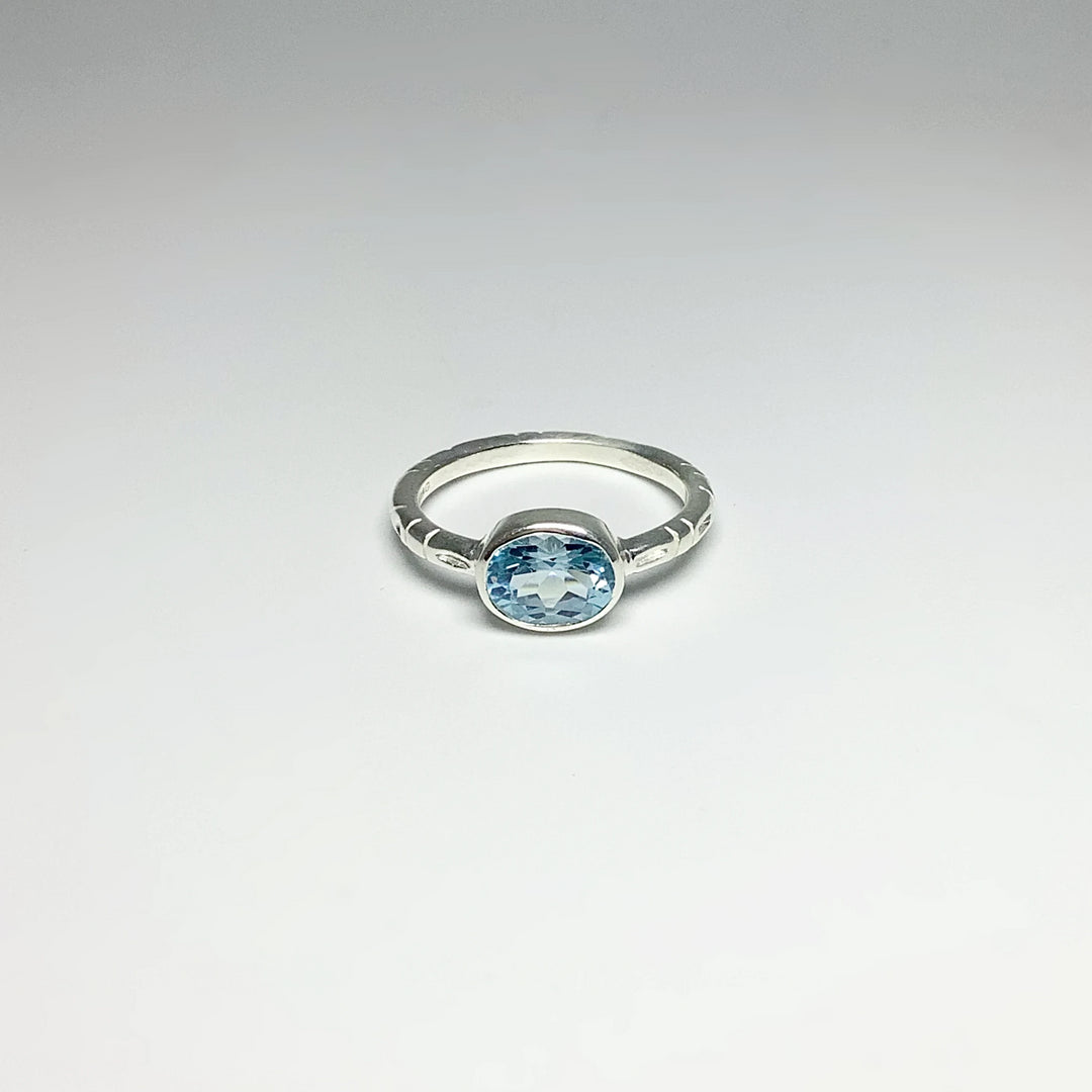 Blue Topaz Ring - Rocks and Gems Canada