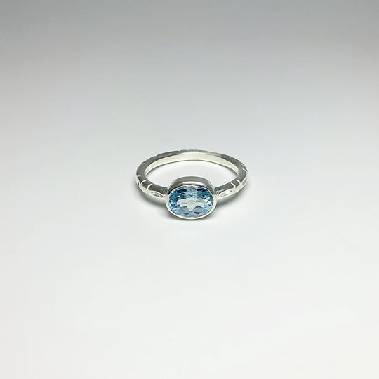 Blue Topaz Ring - Rocks and Gems Canada