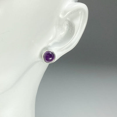 Amethyst Stud Earrings