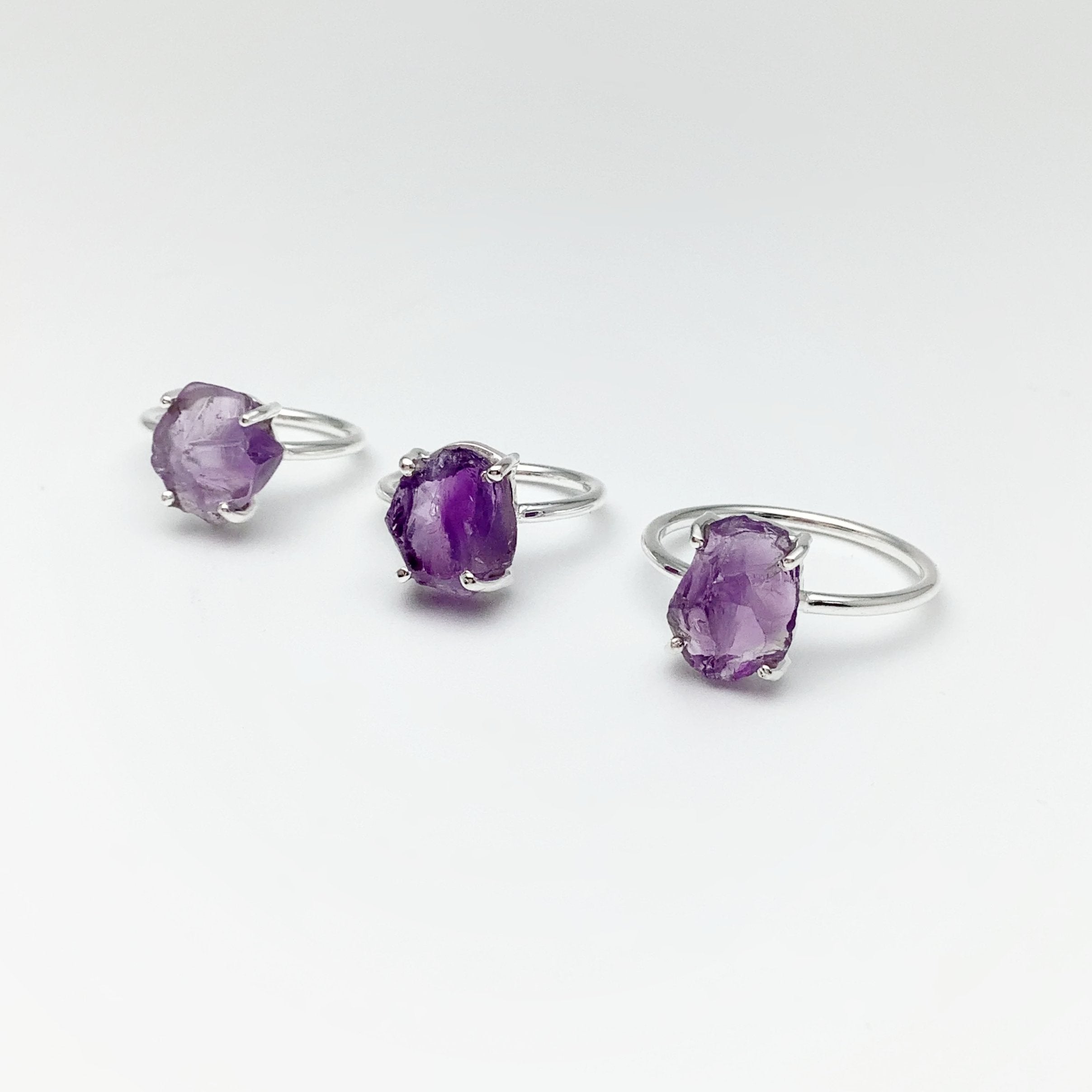 Rough Amethyst Ring - Rocks and Gems Canada