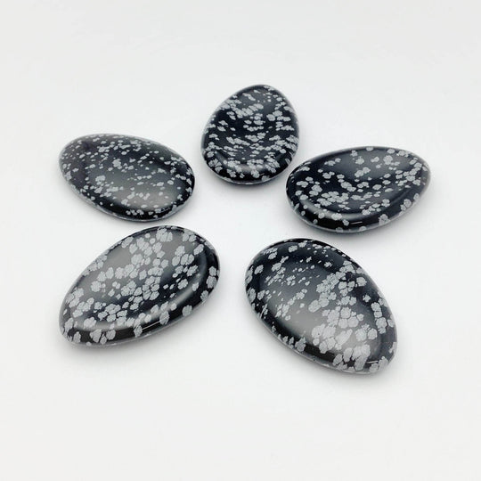 Worry Stone - Snowflake Obsidian - Rocks and Gems Canada