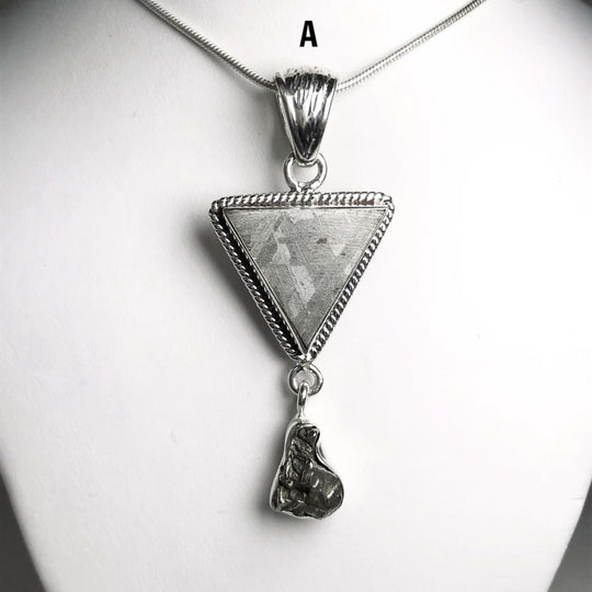 Muonionalusta and Campo Del Cielo Meteorite Pendant - Rocks and Gems Canada