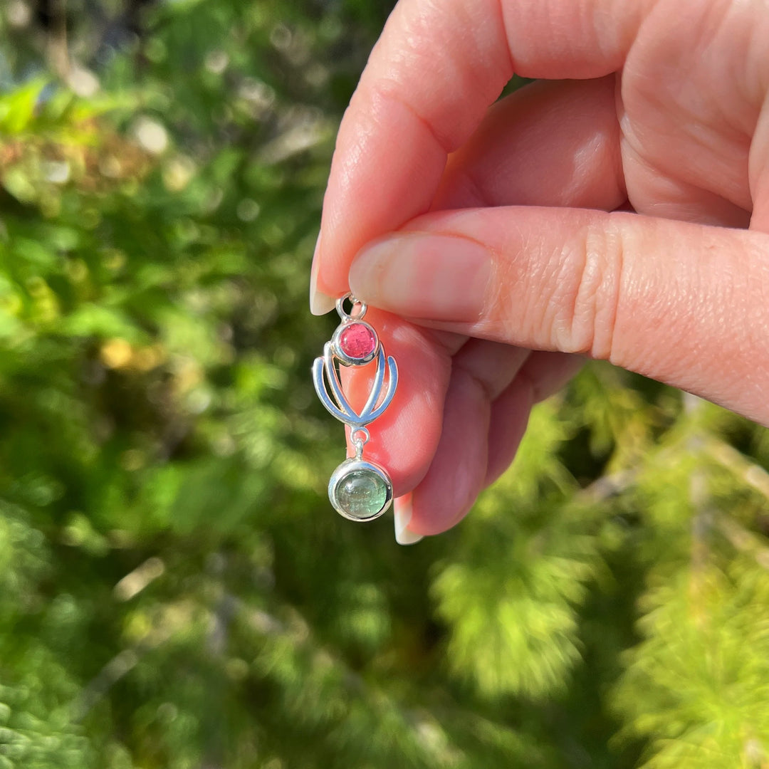 Mixed Tourmaline Pendant - Rocks and Gems Canada