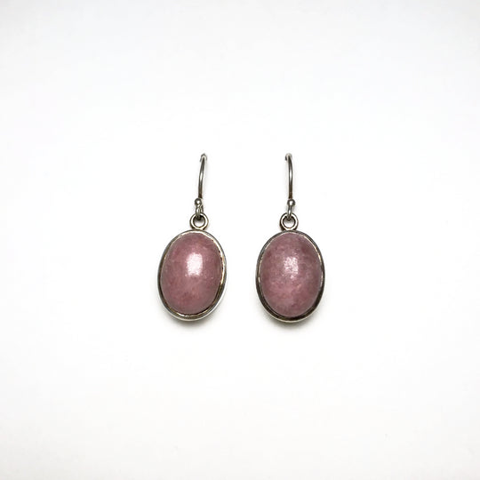 Rhodonite Dangle Earrings - Rocks and Gems Canada
