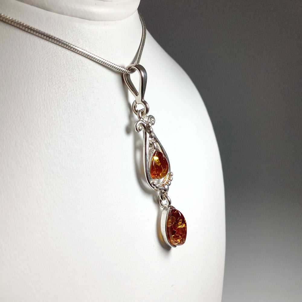 Cognac Amber Pendant - Rocks and Gems Canada