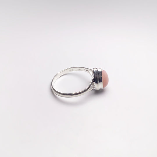 Pink Peruvian Opal Ring - Rocks and Gems Canada