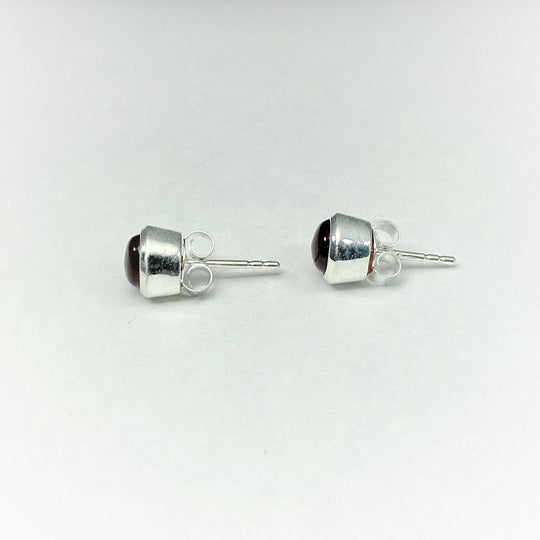 Garnet Stud Earrings - Rocks and Gems Canada