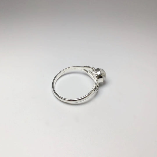 Rainbow Moonstone Ring - Rocks and Gems Canada