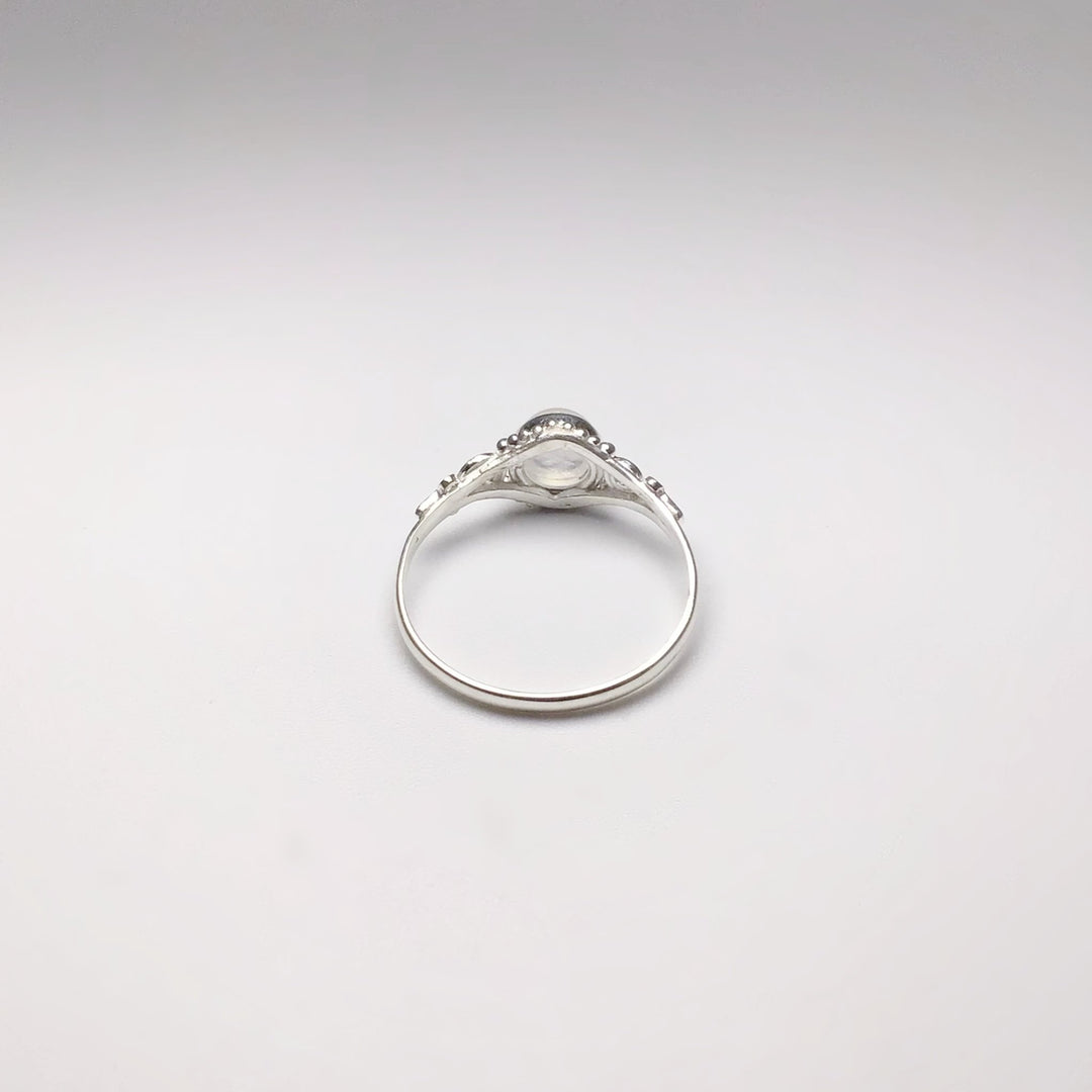 Rainbow Moonstone Ring - Rocks and Gems Canada