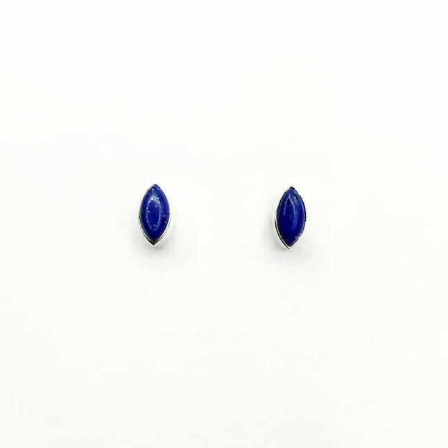 Lapis Lazuli Stud Earrings - Rocks and Gems Canada