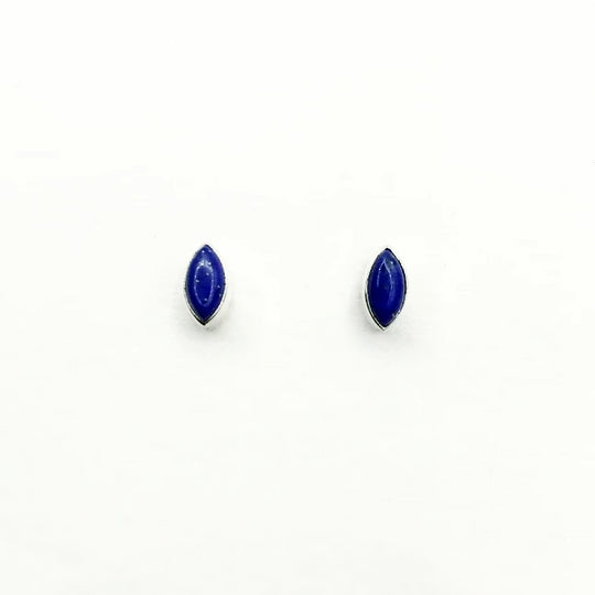 Lapis Lazuli Stud Earrings - Rocks and Gems Canada