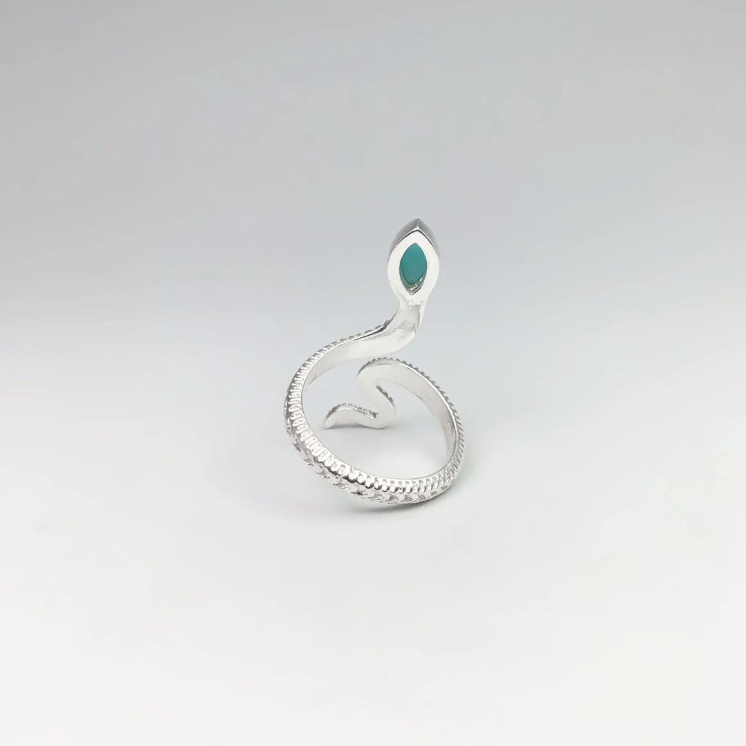 Amazonite Snake Ring - Rocks and Gems Canada
