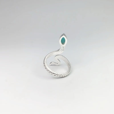 Amazonite Snake Ring