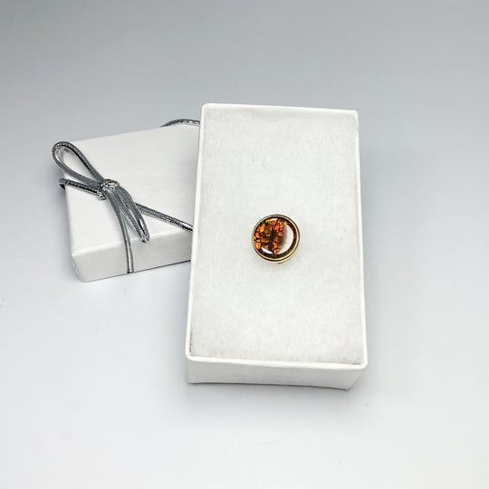 Alberta Ammolite 14K Gold Pendant - Rocks and Gems Canada