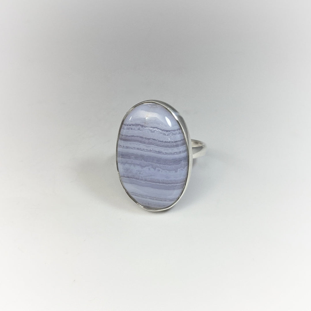 Blue Lace Agate Ring - Rocks and Gems Canada