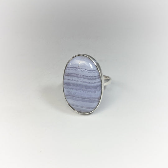 Blue Lace Agate Ring - Rocks and Gems Canada
